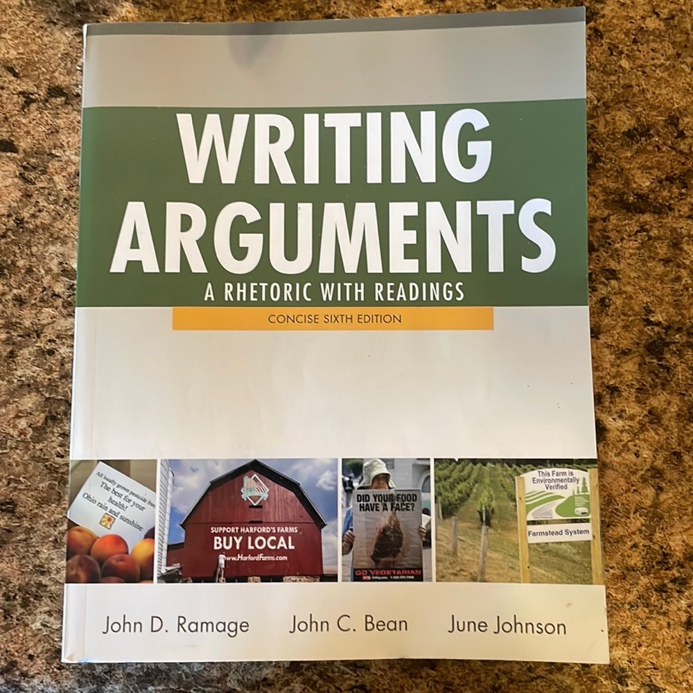 Writing arguments college book
